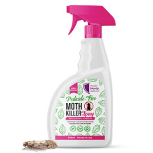 Moth Killer Spray 500ml Repellent Protects Carpets, Clothes & Wardrobes From Moth Infestations | Non Staining & Low Odour | Kills on Contact |
