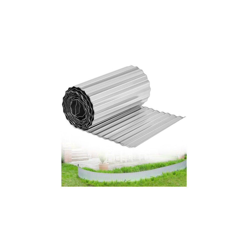 Ram? Heavy Duty 5M Metres Galvanised Steel Lawn Edging Garden Plant Border (16.5Cm High) (1 X 5M) 8000003821833