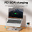 360 Rotatable 10  Docking Station with USB Hub Card Reader RJ45 for Laptop Foldable Universal Bracket Holder 5