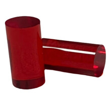 2pcs Colorful Acrylic Pool Cue Ferrules Round Billiard Jump & Break Cue Ferrules OD15mmxL28mm Billiard Accessories D
