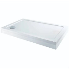 Modern Rectangle Shower Tray 1200 x 800mm Easy Plumb Slimline Lightweight White