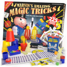 Marvin's Magic - Kids Magic Set - With Wand, Card Tricks and More - Kids Toys, Games, Family Games for Age 6, 7, 8, 9, 10+ - Box of 225 Magic Tricks