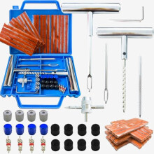 52pcs tyre Repair kit, Heavy Duty car tyre Puncture Repair kit, tubeless tyre Repair kit with Storage Case, tyre Plug Repair kit for car, Motorcycle,