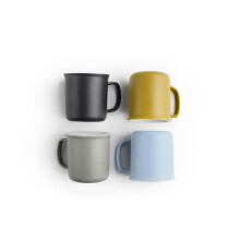 IBILI - Set of 4 Espresso Cups, 110 ml, Colorfull