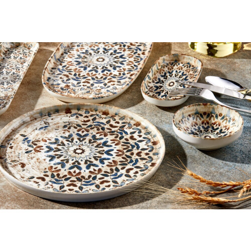Rinart Dinnerware Set (Medium) - Aztec - 24 Pieces - 6 Persons - Porcelain 1