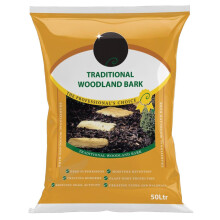 50 Litre Traditional Woodland Bark - Perfect for Weed Suppression, Creating Borders, Attractive Decorative Finishing, Moisture Retention, Plant Root