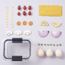 Food Storage Containers,Airtight Lids, Set of 5 ,Ideal for Lunch, Meal Prep & Leftovers 350ml