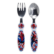Spider-Man Children's Stainless Steel Fork and Spoon Set of 2