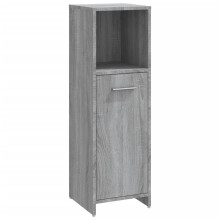 vidaXL - Modern Bathroom Cabinet with Spacious Storage, Grey Sonoma, Made from Engineered Wood, Fitted with a Handle on Door for Easy Accessibility