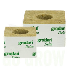 Rockwool - Dutch Delta 3" Large Hole Cube Rockwool - Grodan - 8pc