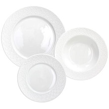 Tognana Margaret, Dinner Set for 6 People, 18 Pieces, Porcelain, White