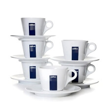 Lavazza Blu Collection Cappuccino Cup, Set of 6, Coffee Cup, Porcelain, White, 165ml