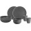 Brunner T?te-?-T?te 8 Piece Melamine Dining Set, Dolomit Grey 2