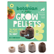 Muddy Hands Jiffy Botanin Pack of 36 Peat Free 36mm Coir Pellets - Garden Plant Seed Seedlings Cuttings Starter Pods