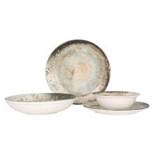 Rinart Dinnerware Set (Large) - Obvara - 24 Pieces - 6 Persons - Porcelain