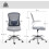 Homcom HOMCOM Ergonomic Tall Office Chair, 360 Degree Swivel Task Stool 3