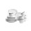 M?ser, Linea Nera Series, Dinnerware Set with 62-Pieces, Porcelain Tableware for 6 2