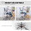 Homcom HOMCOM Ergonomic Tall Office Chair, 360 Degree Swivel Task Stool 5