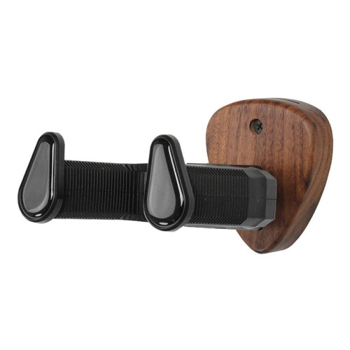 Väggmonterad Gitarrhängare Hållare Valnötskrok Ukulele Elgitarr Bas Universalfäste Justerbart Displayställ