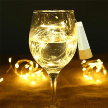 Wine Bottle Lights with Cork, USB Rechargeable Fairy Lights for Liquor Bottles , 20 LED String Lights Wire 4 Pack