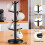Coffee Mug Tree 360 Rotated Coffee Cup Tree with 8 Hooks Coffee Counter Bar Multifunction Display Rack Thicker Base 5