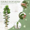 Homcom HOMCOM 180cm Artificial Fiddle Leaf Fig Tree with Solid Wood Trunks 6
