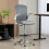 Homcom HOMCOM Ergonomic Tall Office Chair, 360 Degree Swivel Task Stool 9