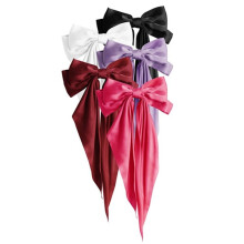 6 Pièces Barrettes à Cheveux en Ruban Satiné à Double Couche pour Femme et Fille