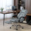 Homcom HOMCOM Office Chair, Computer Desk Chair with Spring Cushion, Grey 1