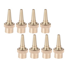 8 Stück 1/2 Zoll Messing DN15 Springbrunnendüsen Wasserbrunnen Sprühdüsen mit Einstellbarer Richtung Jet Springbrunnenköpfe