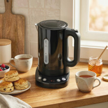 (Silver) HOMCOM Electric Kettle, 1.7L Fast Boil, 3kW Water Kettle with Strix Thermost