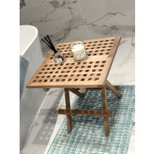 TEAK Folding Side Table, Laptop,TV