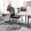 Homcom (Black) HOMCOM Mesh Draughtsman Chair, Ergonomic Drafting Chair 1
