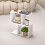Homcom HOMCOM Side Table, Narrow End Table with Storage Shelves, White 7