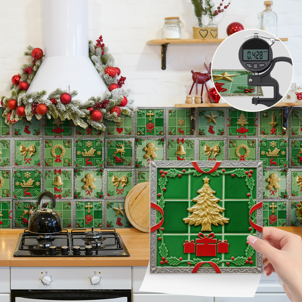 Photos - Other for Repair  Tile Stickers 24pcs/set Wall Self Adhesive Vinyl Vintage Mosaic Kitchen Peel & Stick HOT(10*10*24PCS, NHZ-155)