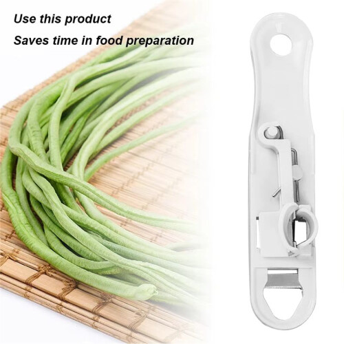 Bean Slicer Cutter,Vegetable Stringer Peeler Remover, Easy-to-Use Kitchen Gadgets,Essential Kitchen Accessories 1