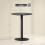 Homcom HOMCOM Dining Table, 60 cm Round Kitchen Table for 2 with Steel Base, Black 3