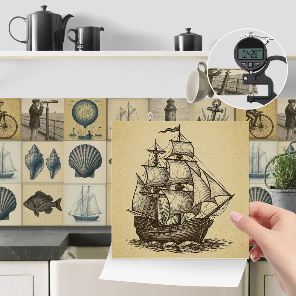 Photos - Other for Repair  NEW Tile Stickers 24pcs Wall Self Adhesive Vinyl Vintage Mosaic Kitchen Peel & Stick(15*15*24PCS, NHZ-114)