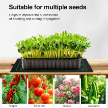 50cm X 25cm Waterproof Nursery Heating Mat, Warm Hydroponic Heating Mat Suitable for Germination and Cutting US Plug