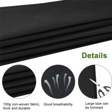 Fabric Liner for Large Veg Trough Outdoor Raised Bed Planter Liner Non Woven Black Vegetable Trugs Herb Planter Liner