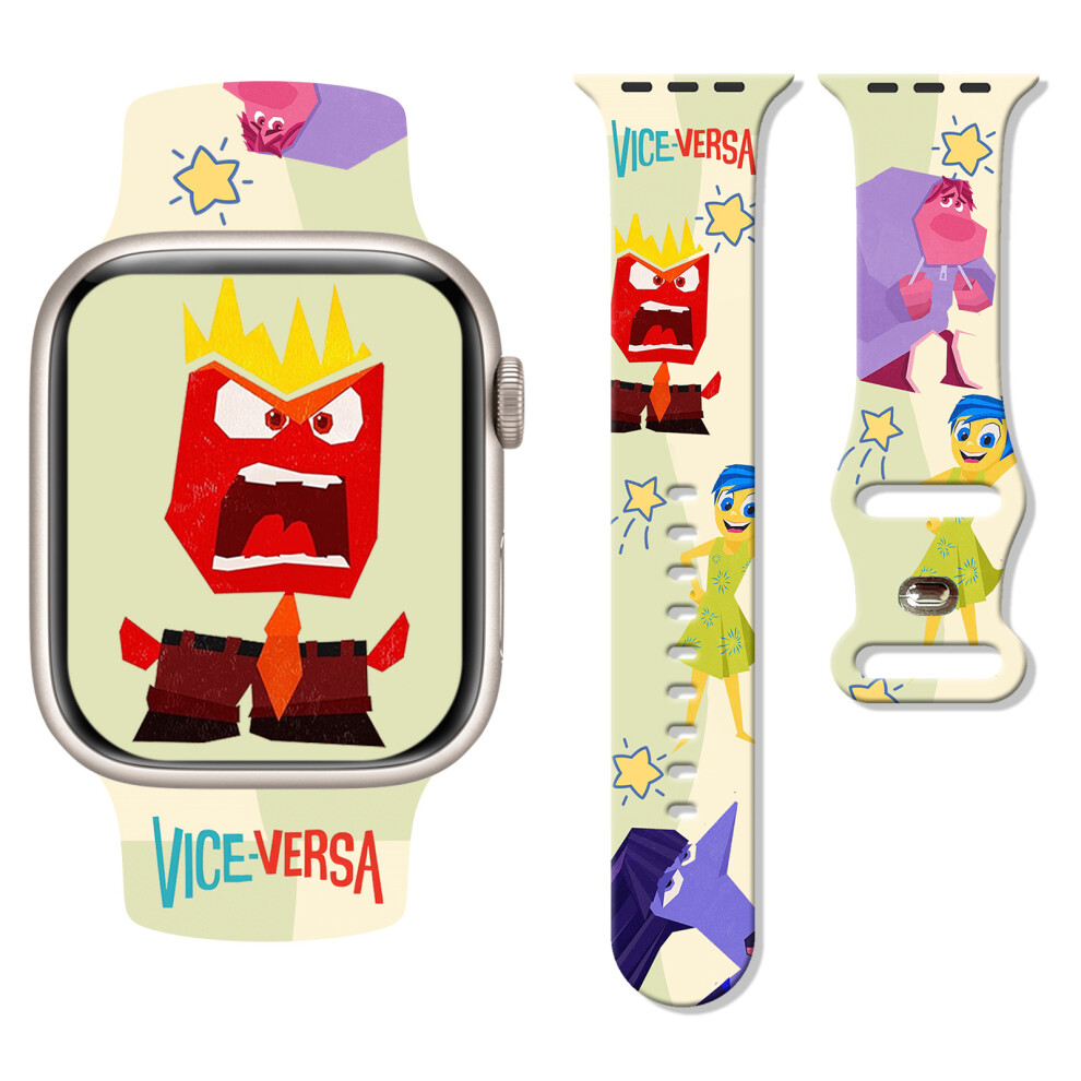 (42/44/45/49Mm, 03#) Inside Out Printed Silicone Band Soft Strap For Apple Watch 38/40/41Mm 42/44/45/49Mm 4069369402432