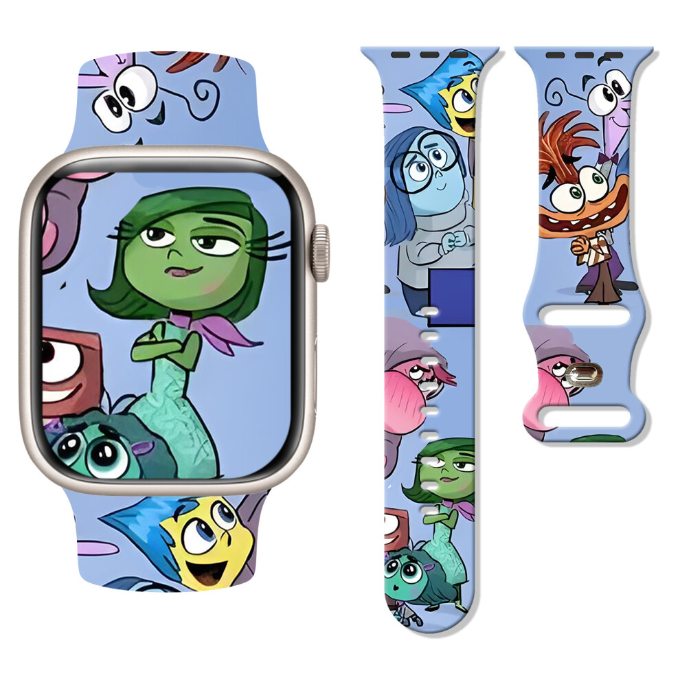 (42/44/45/49Mm, 05#) Inside Out Printed Silicone Band Soft Strap For Apple Watch 38/40/41Mm 42/44/45/49Mm 4069369402456