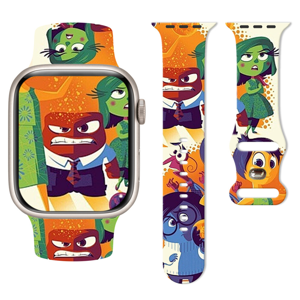 (42/44/45/49Mm, 03#) Soft Comfort Silicone Watch Band Inside Out Print For Apple Watch 38/40/41Mm 42/44/45/49Mm 4069369402739