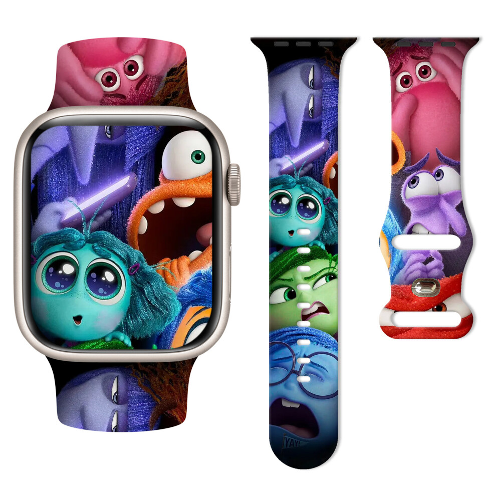 (42/44/45/49Mm, 02#) Soft Comfort Silicone Watch Band Inside Out Print For Apple Watch 38/40/41Mm 42/44/45/49Mm 4069369402722