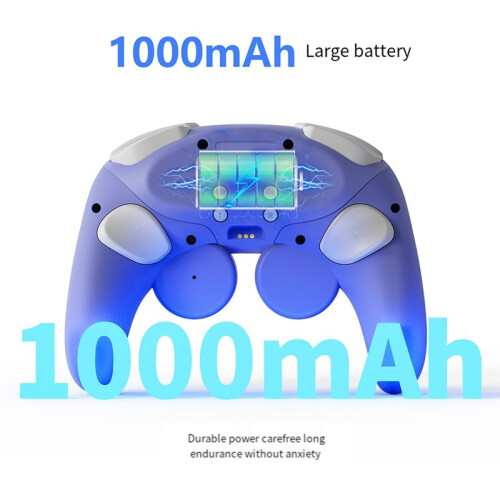 For   Pro Retro RGB Multicolor Light Wireless Gamepad with Fast Charging Dock Enhanced Grip A 1