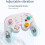 For   Pro Retro RGB Multicolor Light Wireless Gamepad with Fast Charging Dock Enhanced Grip A 6