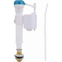 Horizontale vlotterklep, omkeerbare vlotterklep voor toilettoevoer, toiletspoelventielen, drukknopvulventiel, dubbele spoelfunctie, badkamersifon G1/2