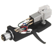 Aguja de cartucho con portacápsulas para tocadiscos, contactos de 4 pines para fonógrafo, tocadiscos, gramófono, LP y vinilo.