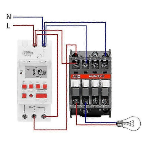 TM919B 220V 30A Programmable Digital Timer Switch DIN Automatic Timing Controller for Lights,Fans s2 2
