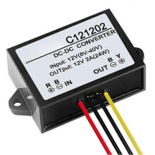 C121202 DC 12V auf DC 12V 2A Wasserdichter Spannungsregler-Stabilisator-Adapter P2025011017